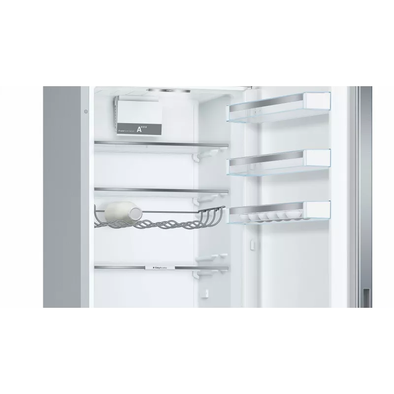 Bosch Serie 6 KGE39ALCA chladnička s mrazničkou, voľne stojaca, 201 cm, mraznička 94 l, C, nehrdzavejúca oceľ