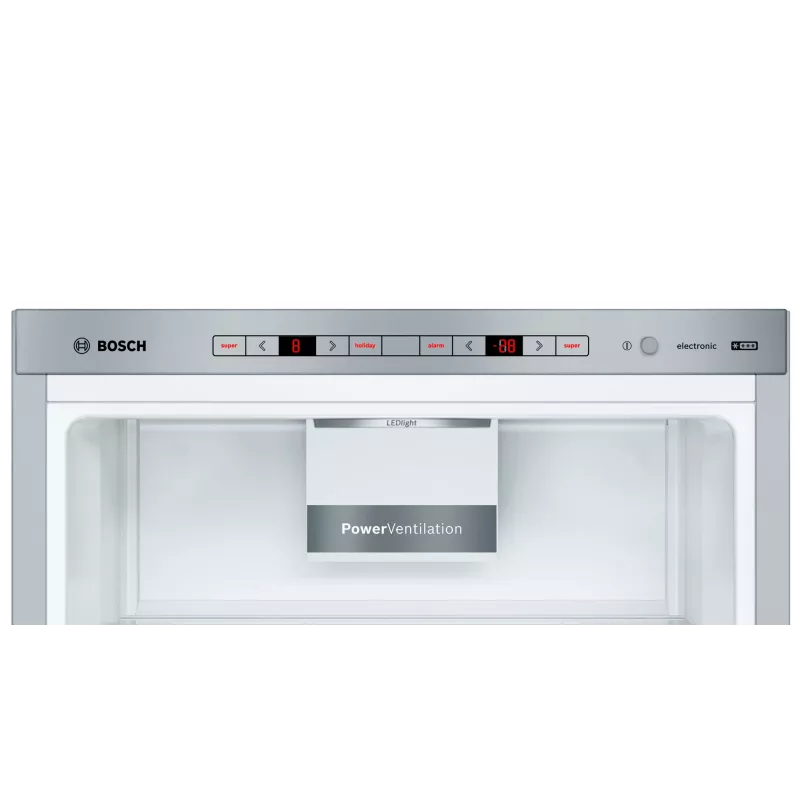 Bosch Serie 6 KGE39ALCA chladnička s mrazničkou, voľne stojaca, 201 cm, mraznička 94 l, C, nehrdzavejúca oceľ