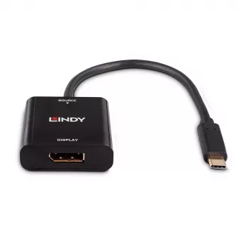 Lindy USB Type-C na DisplayPort 4K144 konvertor, USB Type-C, DisplayPort výstup, 3840 x 2160 pixelov