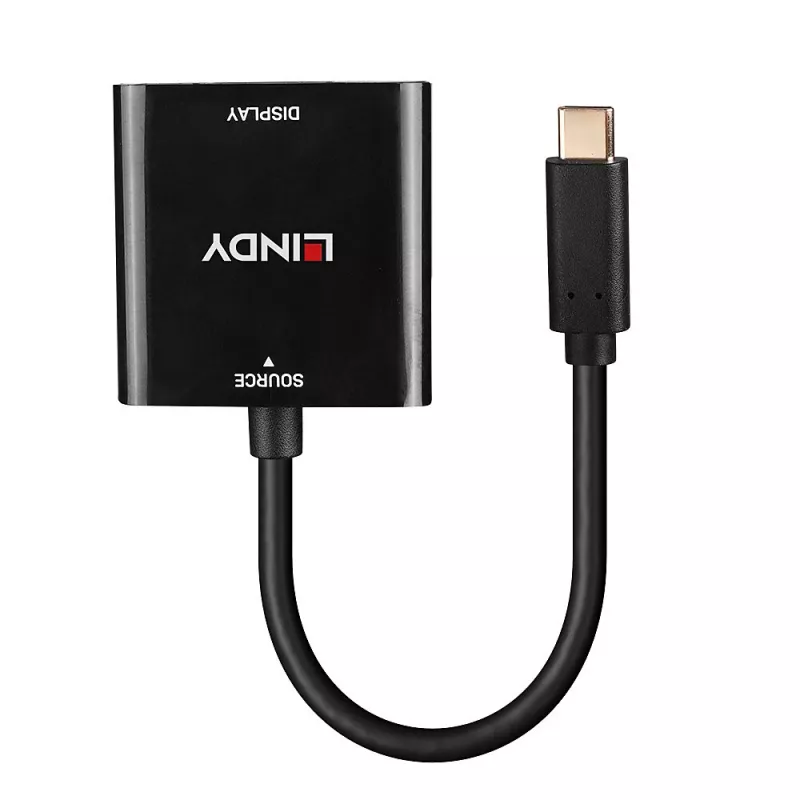 Lindy USB Type-C na DisplayPort 4K144 konvertor, USB Type-C, DisplayPort výstup, 3840 x 2160 pixelov