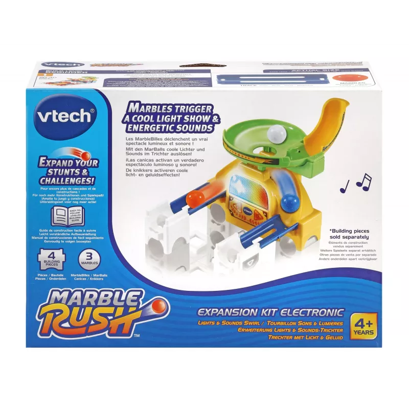 VTech Marble Rush - rozširujúca sada elektronická - lievik, 4 roky, zvuk, AA, plast, viacfarebná