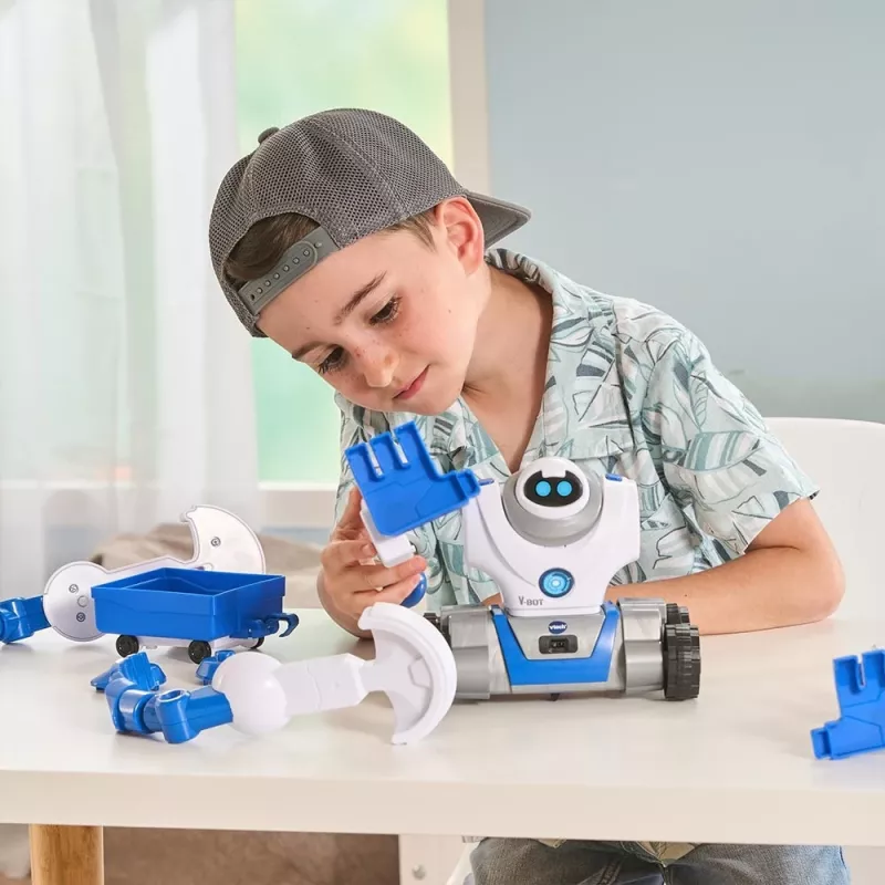 VTech V-Bot, chlapec/dievča, 5 rok(ov), so zvukom VTech V-Bot. Typ batérie: AA. Farba produktu: čierna, modrá, biela