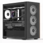 Mini Tower PC Aerocool D301A čierna drevo ATX napájací zdroj