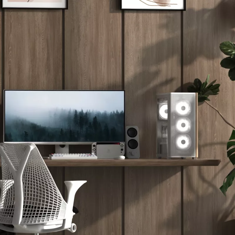 Mini Tower PC Aerocool D301A čierna drevo ATX napájací zdroj