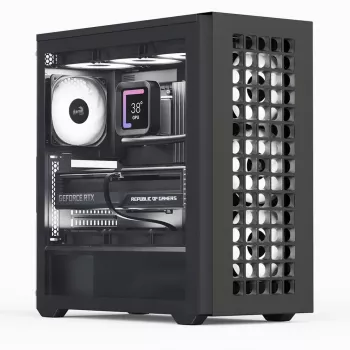 Aerocool D502A Midi Tower čierna