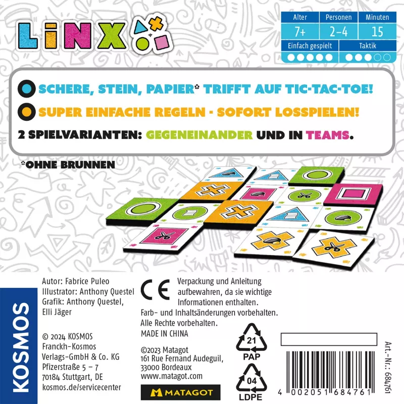 Kosmos Linx 15 min stolová hra s dlaždicami