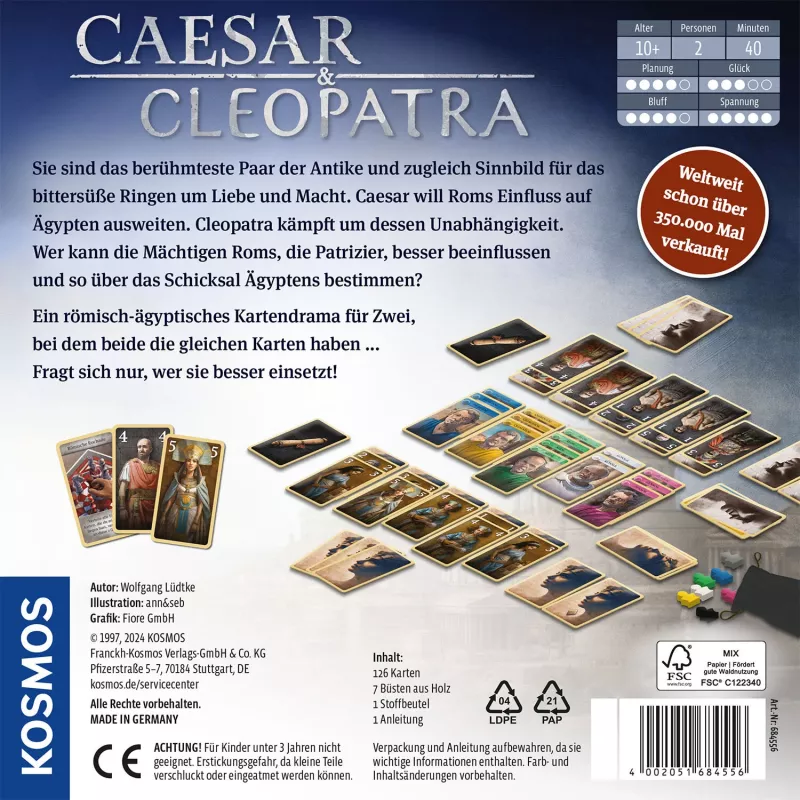 Kosmos Caesar & Cleopatra 40 min kartová hra strategická