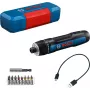 Akumulátorový skrutkovač Bosch GO 3 Professional 06019H2201, 3,6 V, 360 ot./min, 1/4 palca, v mini kufríku, modrý/čierny