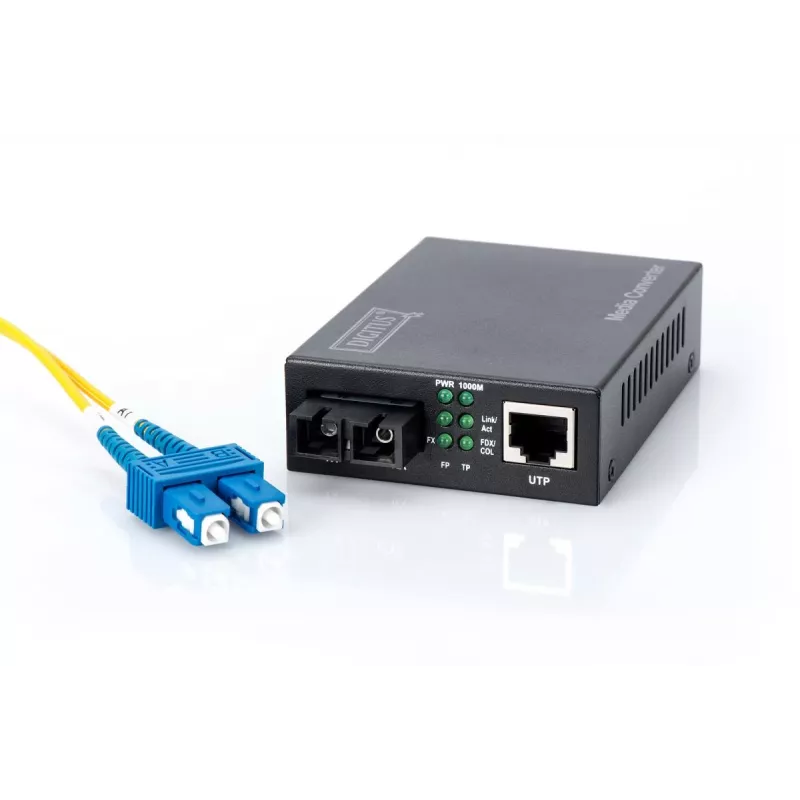 DIGITUS Professional gigabitový mediakonvertor, RJ45 / SC (DN-82121-1)