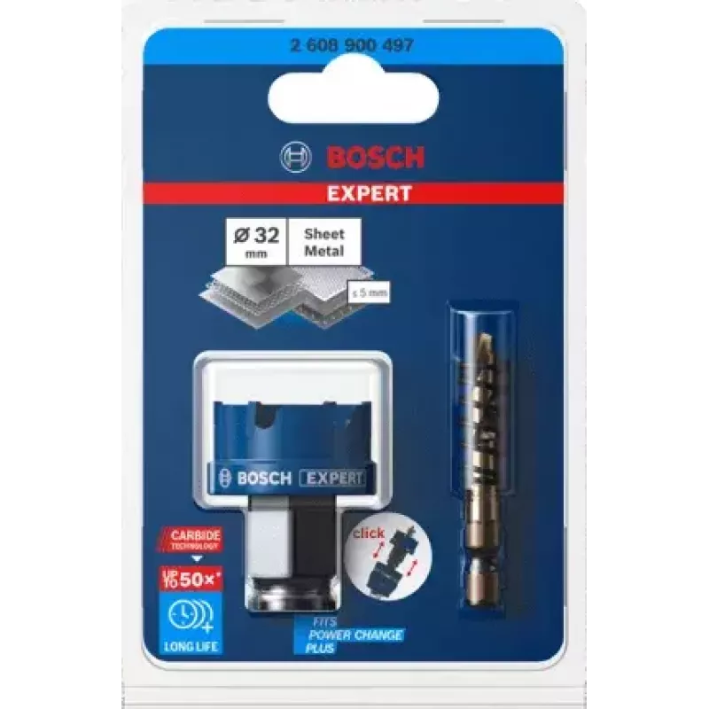 Bosch Expert Carbide SheetMetal 2608900497 vykružovacia píla, Ø 32 mm, max. hĺbka rezu 5 mm, na plech, oceľ a nehrdzavejúcu oceľ
