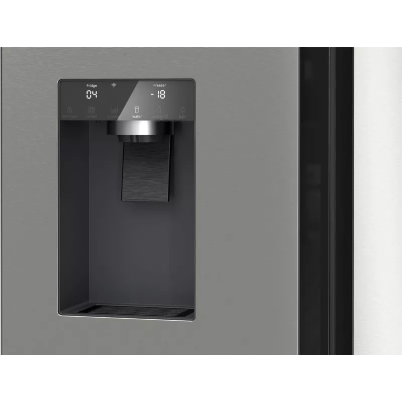 Bosch Serie 6 KFI96APEA chladnička s mrazničkou French Door, 574 l (375 l chladnička + 199 l mraznička), energetická trieda E, Home Connect, kefovaná nehrdzavejúca oceľ