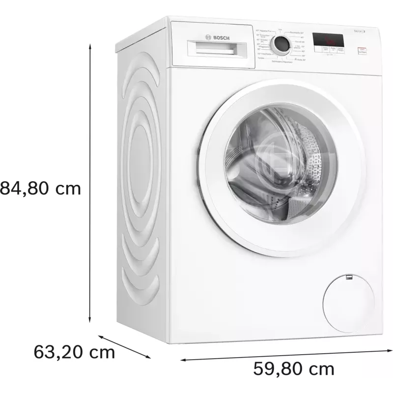 Bosch Serie 2 WGE02420 práčka s predným plnením 7 kg 1351 ot/min biela