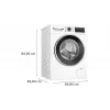 Bosch Serie 6 WGG244F40 práčka s predným plnením, 9 kg, 1351 ot./min., i-DOS, biela/čierna