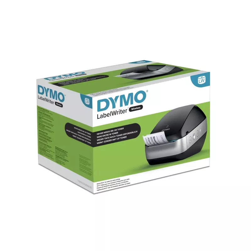 DYMO LabelWriter Wireless tlačiareň etikiet | WLAN/sieťová tlačiareň etikiet | čierna