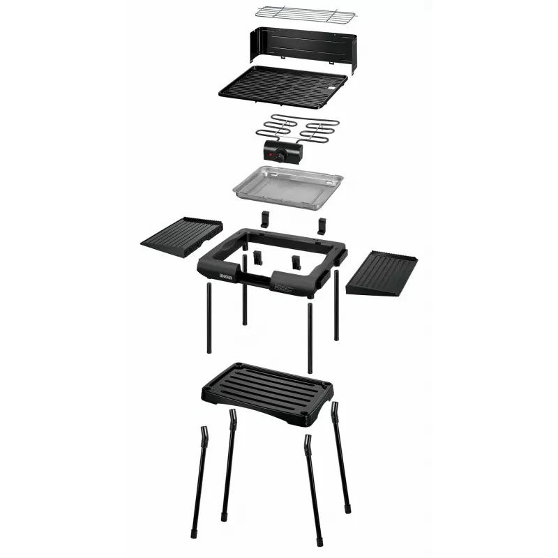 Unold 58565 outdoorové barbecue/grilovacia stanica elektrická čierna 1600 W
