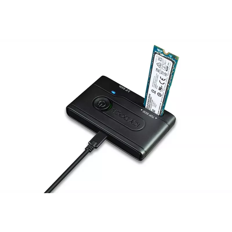 ICY BOX Ez-adapter - 2,5 palca & M.2 SATA disk/SSD na USB 3.2 Gen 1 adaptér