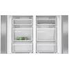 Siemens iQ300 KF96NVPEA chladnička s mrazničkou side-by-side French Door, 605 l (405 l + 200 l), strieborná