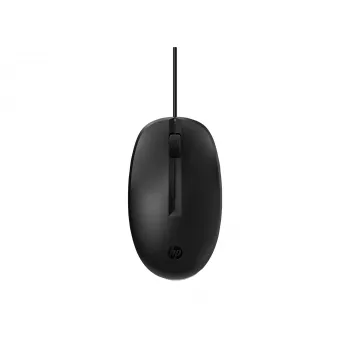 HP 128 laserová káblová myš, obojručná, laser, USB Type-A, 1200 DPI, čierna