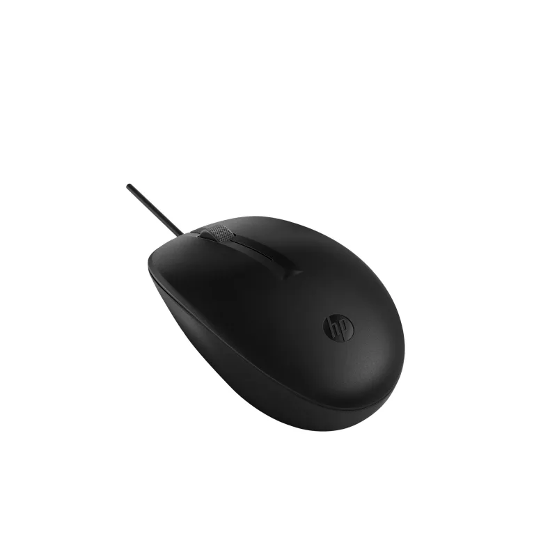 HP 128 laserová káblová myš, obojručná, laser, USB Type-A, 1200 DPI, čierna