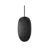 HP 128 laserová káblová myš, obojručná, laser, USB Type-A, 1200 DPI, čierna