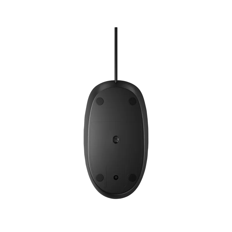HP 128 laserová káblová myš, obojručná, laser, USB Type-A, 1200 DPI, čierna