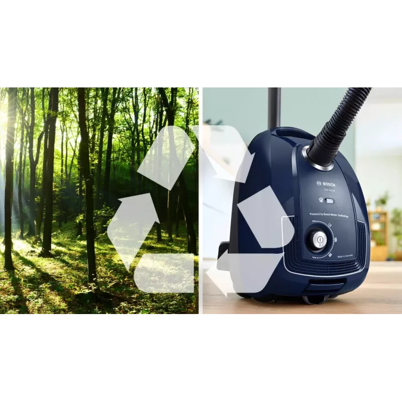 Bosch Serie 4 BGD38BU2 vysávač 4 l podlahový vysávač suchý 600 W vreckový