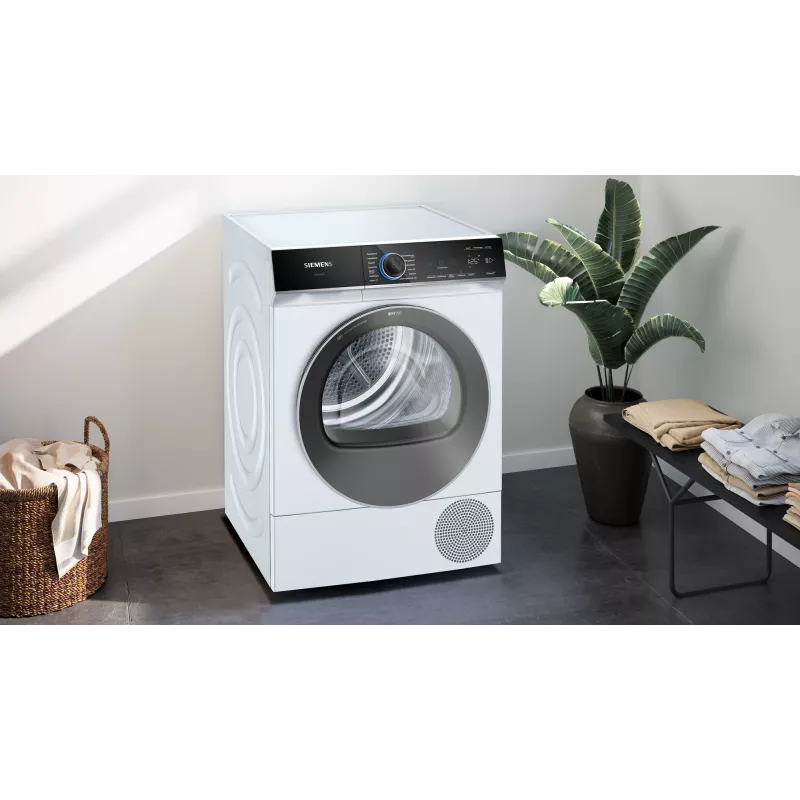 Siemens iQ700 WQ45B2B40 tepelné čerpadlo sušička voľne stojaca predným plnením 9 kg biela