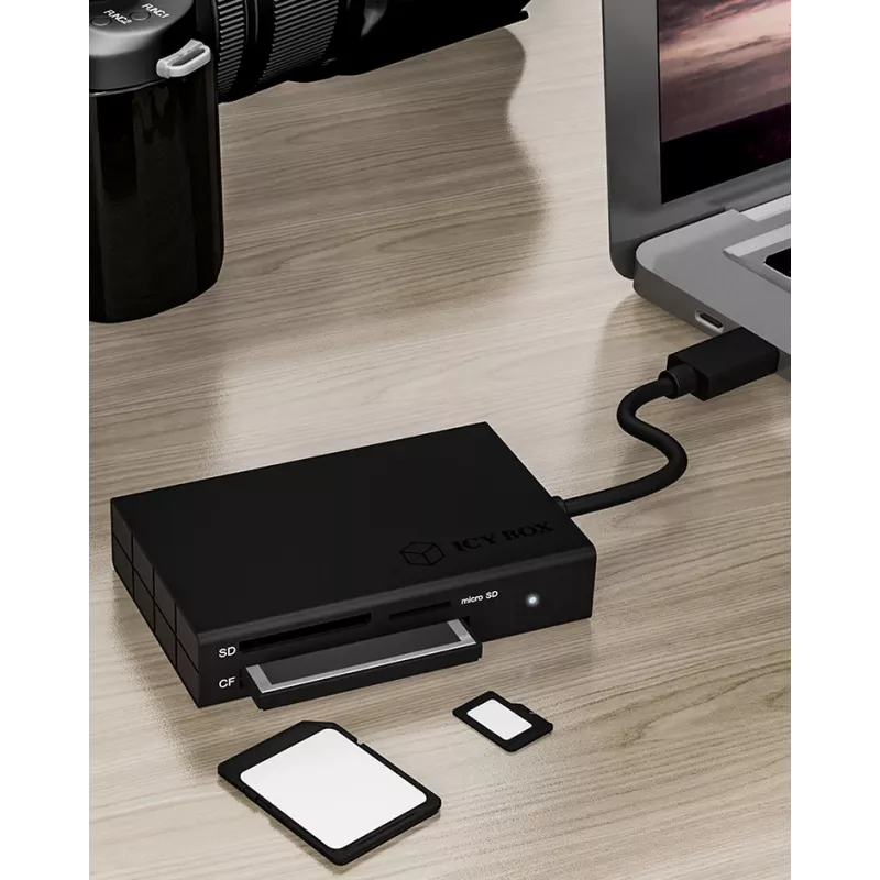 ICY BOX IB-CR401-C3 čítačka kariet USB 3.2 Gen 1 (3.1 Gen 1) Type-C čierny