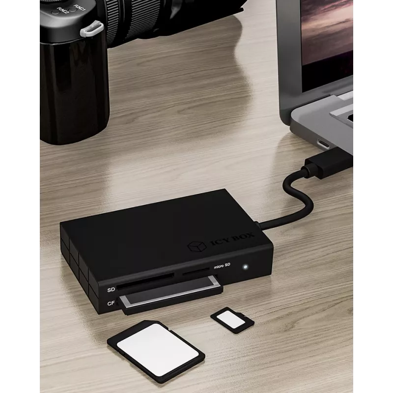 ICY BOX IB-CR401-C3 čítačka kariet USB 3.2 Gen 1 (3.1 Gen 1) Type-C čierny