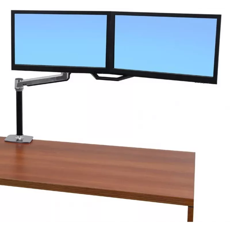 ERGOTRON Lx Hd držiak na stôl na sedenie a státie LCD rameno (leštený hliník)