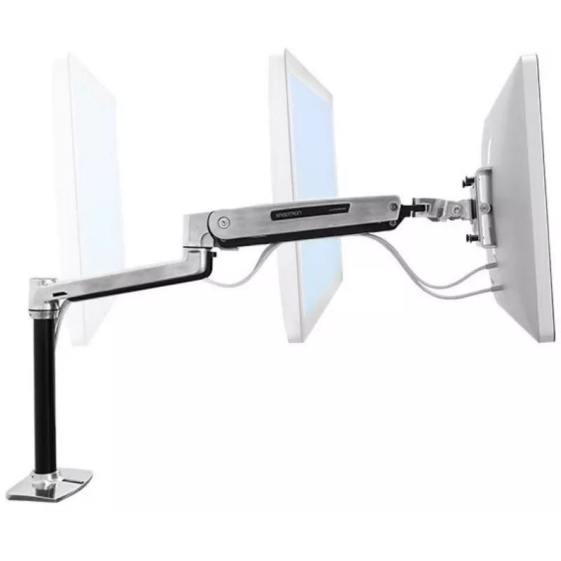 ERGOTRON Lx Hd držiak na stôl na sedenie a státie LCD rameno (leštený hliník)