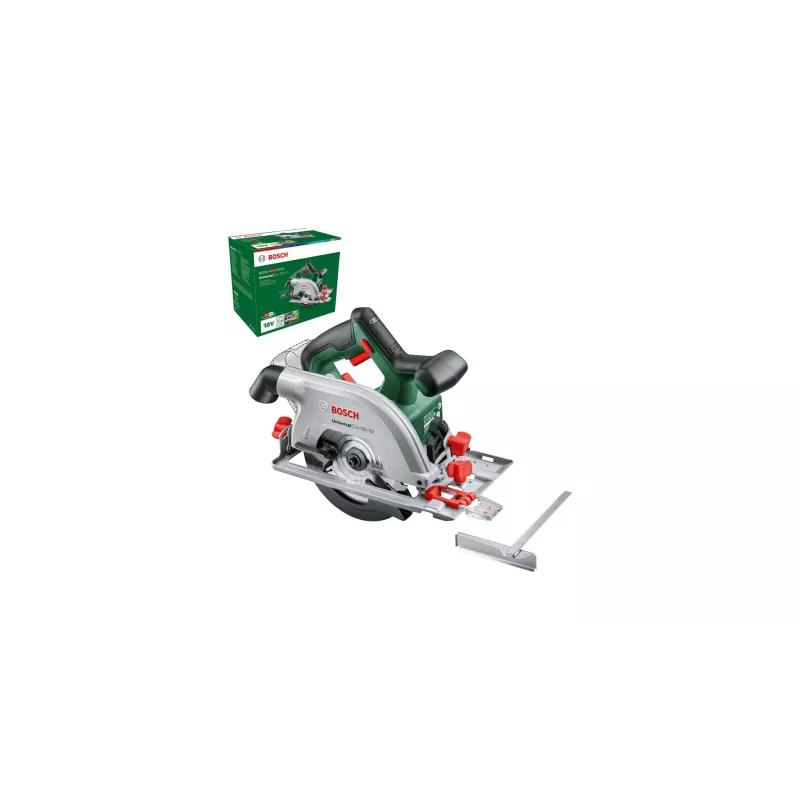 Bosch UniversalCirc 18V-53 akumulátorová kotúčová píla, 18 V, kotúč 160 mm, hĺbka rezu 53 mm, bez akumulátora a nabíjačky, zeleno-čierna