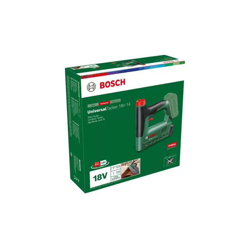 Bosch UniversalTacker 18V-14 elektrická sponkovačka sponkovanie