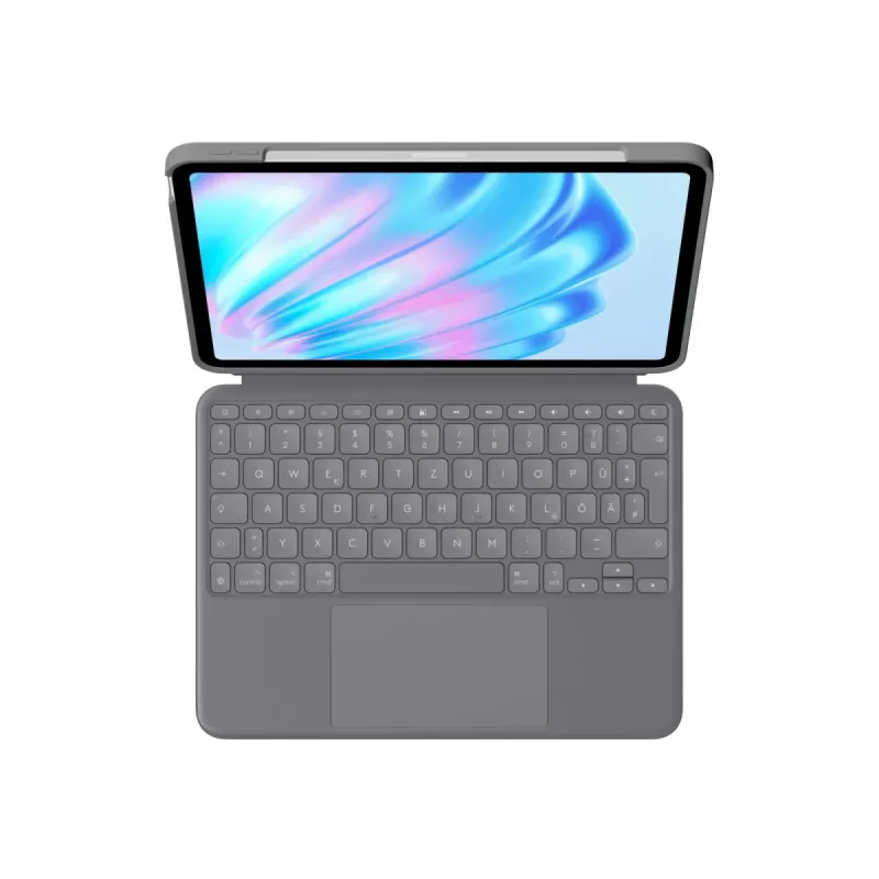 LOGITECH Combo Touch pre iPad Air 11in 5th Gen Oxford sivá Qwertz nemecká