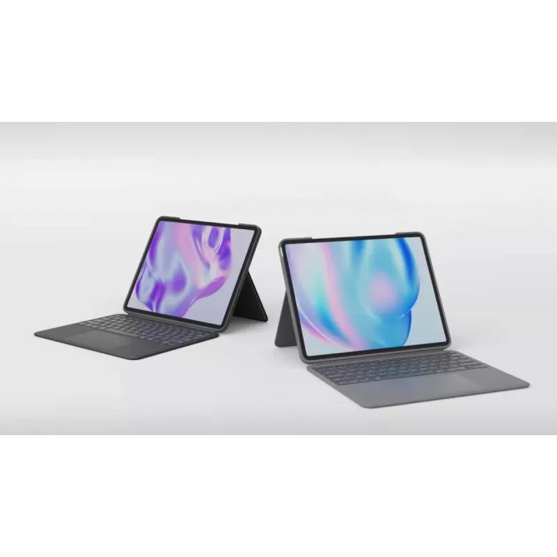 LOGITECH Combo Touch pre iPad Air 11in 5th Gen Oxford sivá Qwertz nemecká