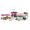 schleich HORSE CLUB prepravník koní, budova, kemping, konská stajňa, kone, jazdecký turnaj, 5 rok(y), viacfarebná, plast