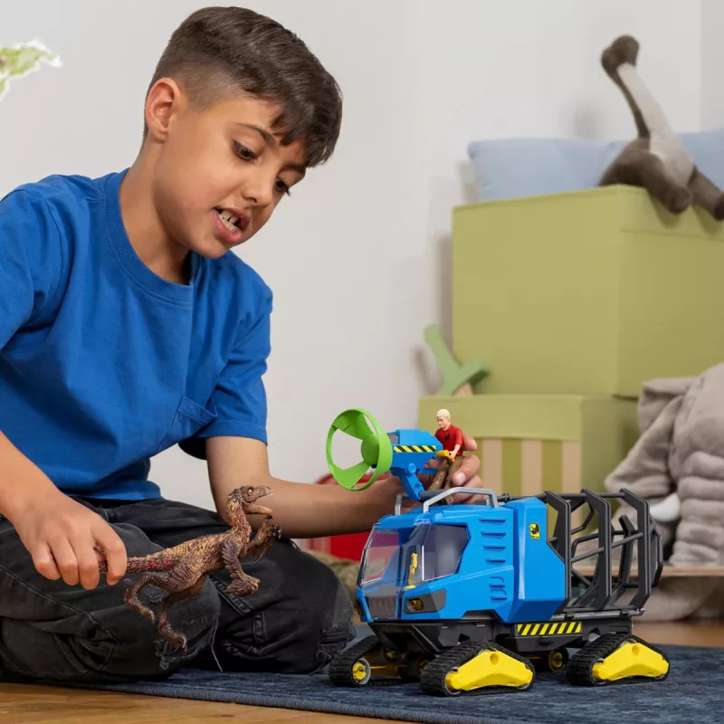Vozidlo Schleich Dinosaurs pásové vozidlo viacfarebné 42604