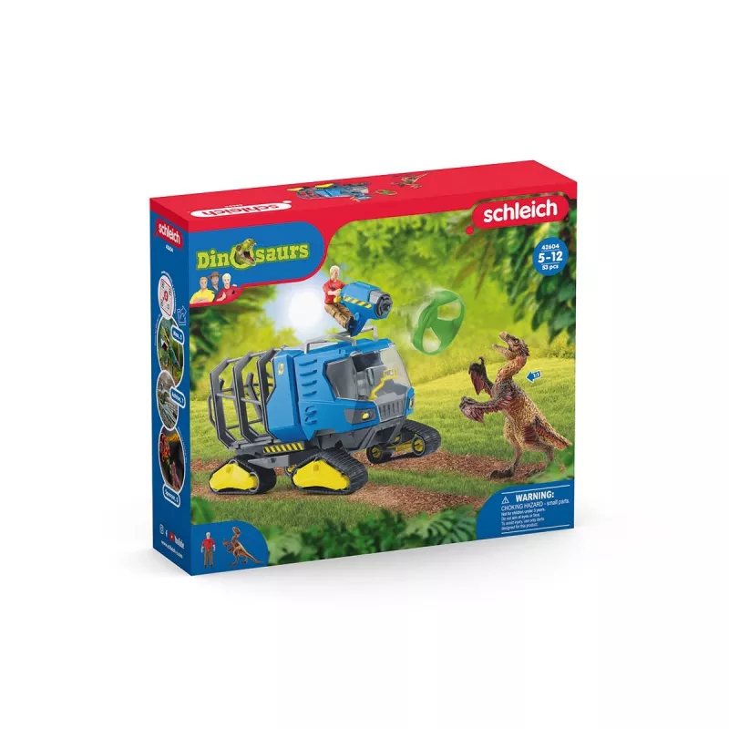 Vozidlo Schleich Dinosaurs pásové vozidlo viacfarebné 42604