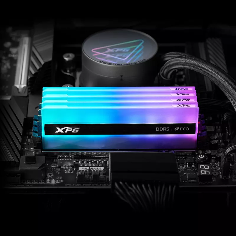 ADATA DIMM 16 GB DDR5-6400 (1x 16 GB) (strieborná - AX5U6400C3216G-CLANRSG - Lancer Neon RGB - INTEL XMP - AMD EXPO) - 16 GB - DDR5