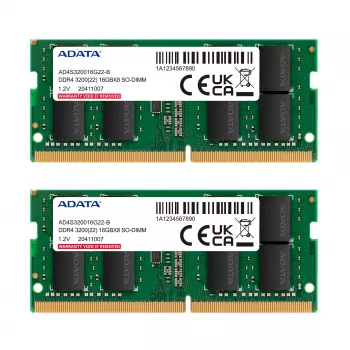 SO-DIMM 16 GB DDR4-3200 (2x 8 GB) Dual-Kit, operačná pamäť zelená, AD4S32008G22-DTGN, Premier