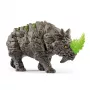 schleich ELDRADOR CREATURES bojový nosorožec, 7 rokov, príšery a draci, kamenný svet, čierna, zelená, plast