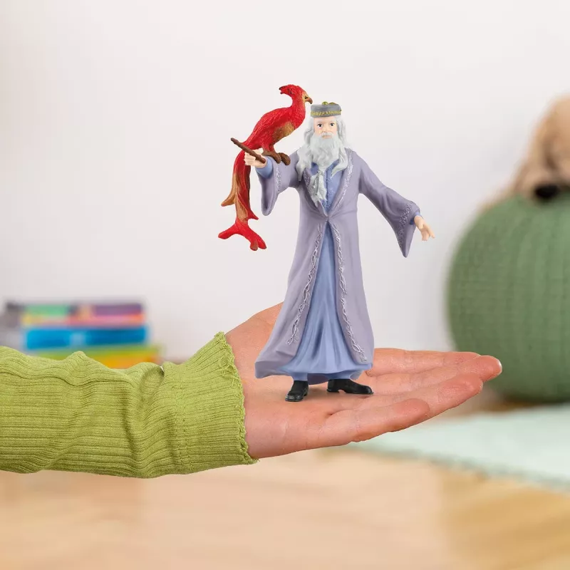 schleich Albus Dumbledore a Fawkes, 6 rokov, Harry Potter™, viacfarebná, plast