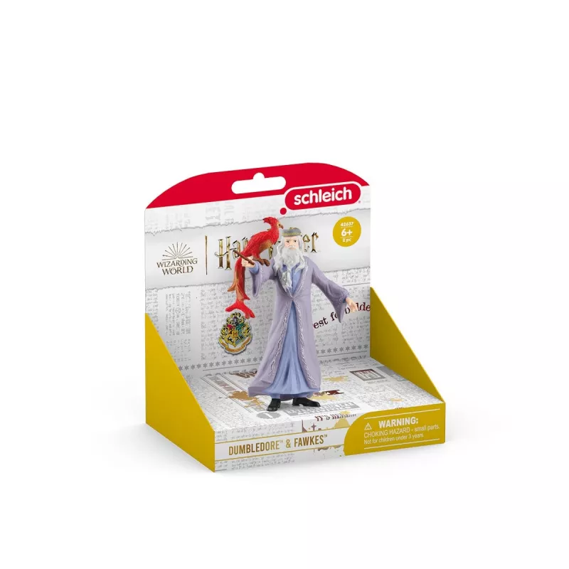 schleich Albus Dumbledore a Fawkes, 6 rokov, Harry Potter™, viacfarebná, plast