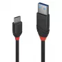 Lindy 0,5 m USB 3.2 Type-A na C kábel, 10 Gbit/s, Black Line, 0,5 m, USB A, USB C, USB 3.2 Gen 1 (3.1 Gen 1), 10 Gbit/s, čierna