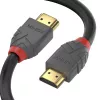 Lindy 3m High Speed HDMI kábel, Anthra Line, 3 m, HDMI Type-A (štandard), HDMI Type-A (štandard), 4096 x 2160 pixelov, 18 Gbit/s, čierny, sivý