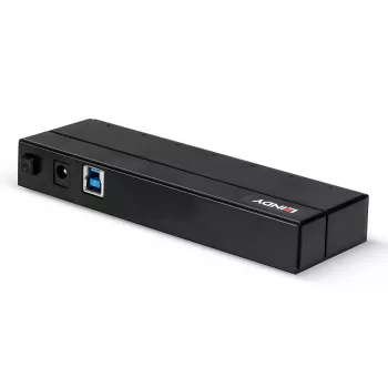 Lindy 7 port USB 3.0 hub, USB 3.2 Gen 1 (3.1 Gen 1) Type-A, USB 3.2 Gen 1 (3.1 Gen 1) Type-A, USB 3.2 Gen 1 (3.1 Gen 1), 5000 Mbit/s, čierny, plast