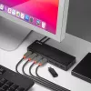 Lindy 7 port USB 3.0 hub, USB 3.2 Gen 1 (3.1 Gen 1) Type-A, USB 3.2 Gen 1 (3.1 Gen 1) Type-A, USB 3.2 Gen 1 (3.1 Gen 1), 5000 Mbit/s, čierny, plast