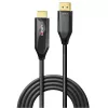 Lindy 2m aktívny DisplayPort 1.4 na HDMI 8K60 kábel, 2 m, HDMI Type-A (štandard), DisplayPort, konektor samec, konektor samec, rovný