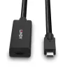 Lindy 5m USB 3.2 Gen 2 C/C aktívne predĺženie, 5 m, USB C, USB C, USB 3.2 Gen 2 (3.1 Gen 2), 10 Gbit/s, čierna