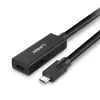 Lindy 5m USB 3.2 Gen 2 C/C aktívne predĺženie, 5 m, USB C, USB C, USB 3.2 Gen 2 (3.1 Gen 2), 10 Gbit/s, čierna